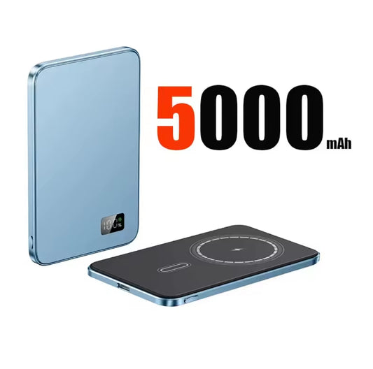 Blue - Magnetic Power Bank (5000mAh)