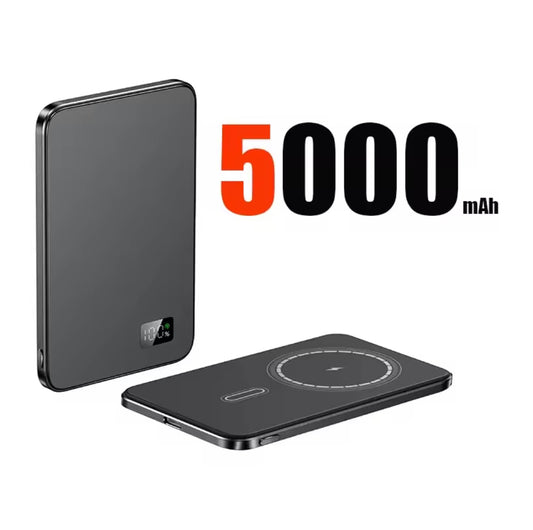Black - Magnetic Power Bank (5000mAh)