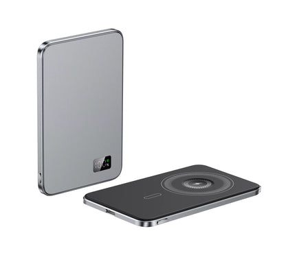 Grey - Magnetic Power Bank (5000mAh)