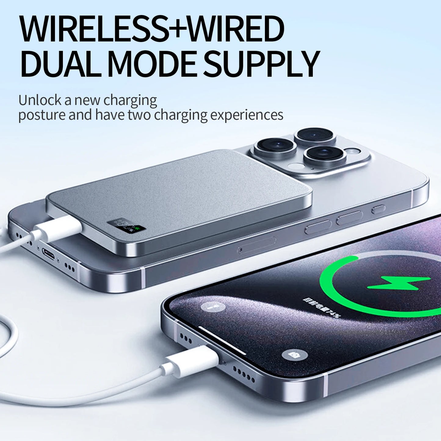 Black - Magnetic Power Bank (5000mAh)