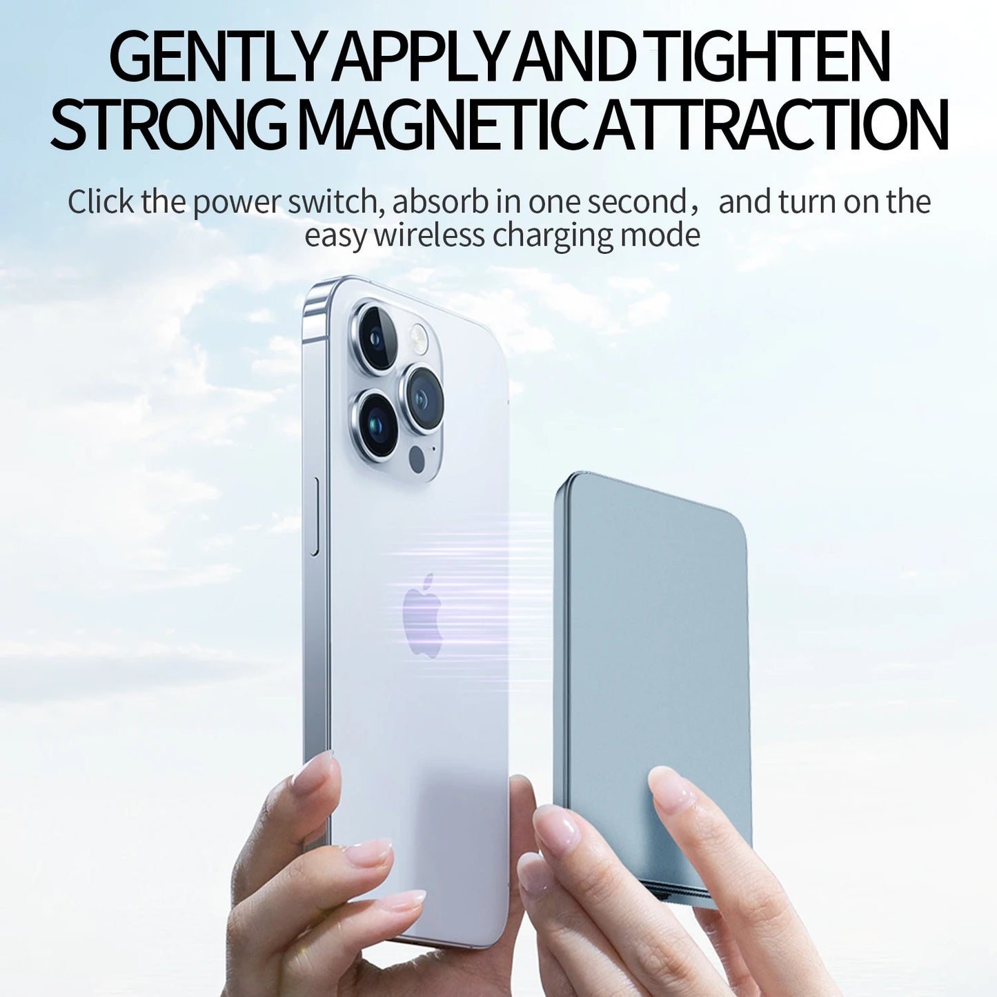 Black - Magnetic Power Bank (5000mAh)