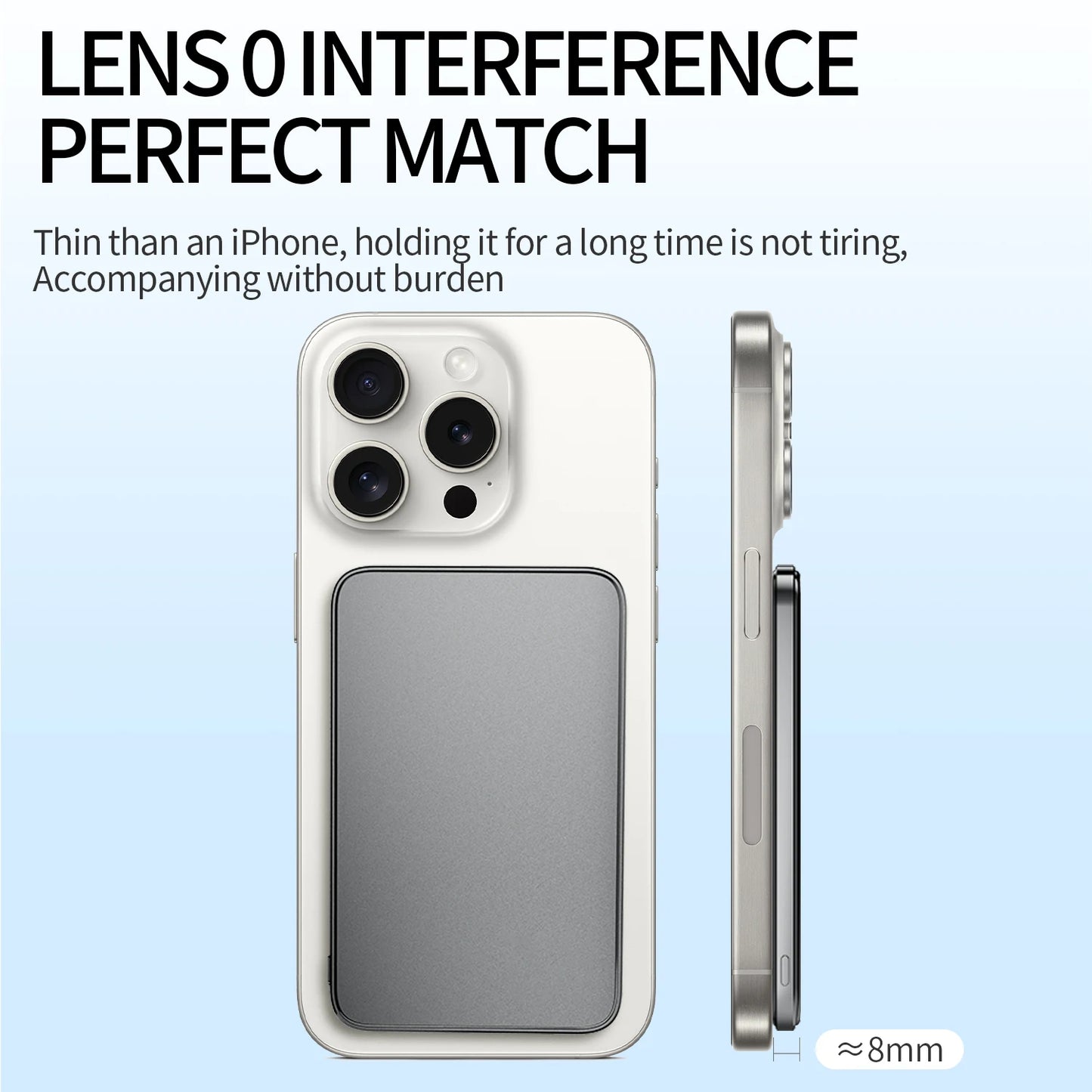 Grey - Magnetic Power Bank (5000mAh)